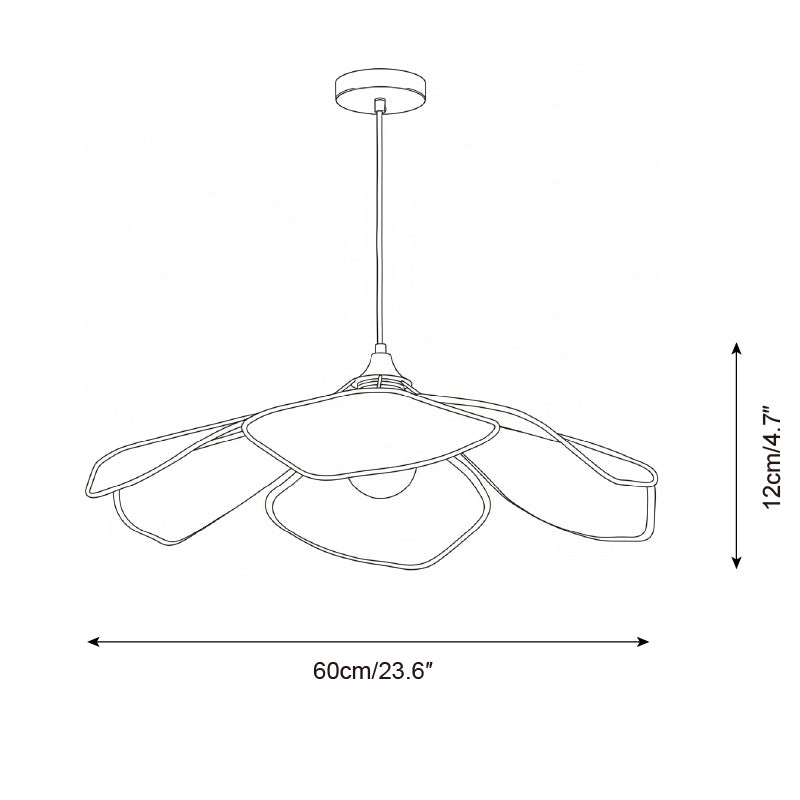 Raffia Petal Pendant Lamp | Esilora