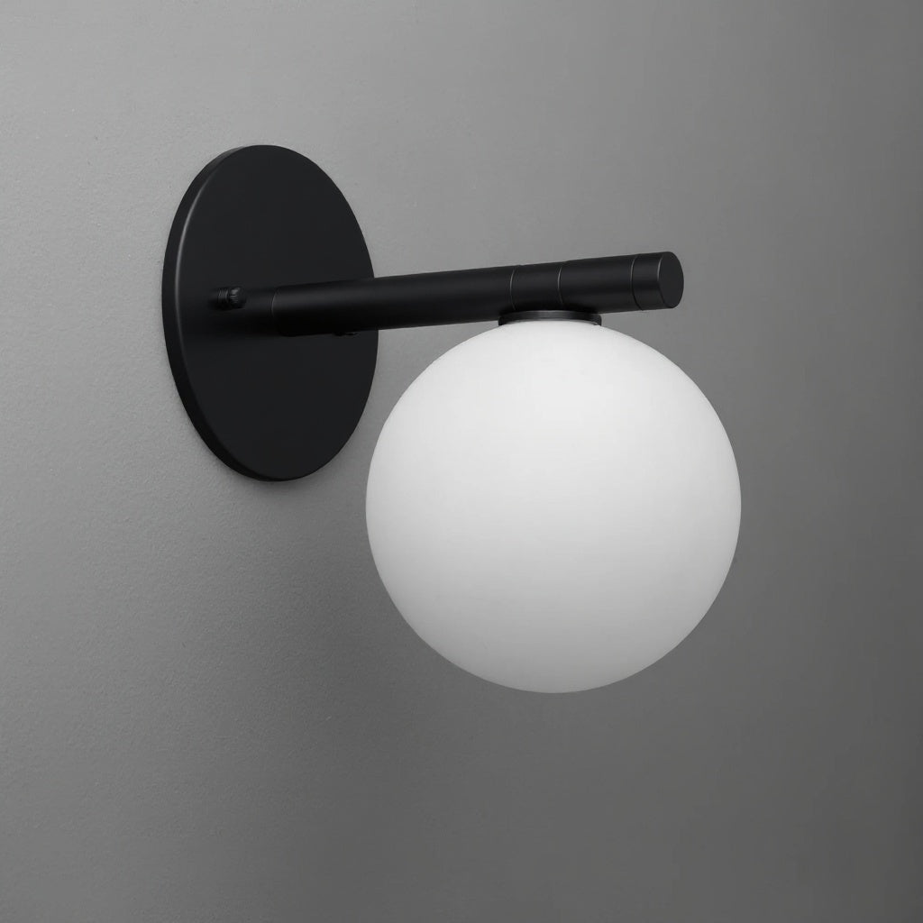 Glorica Glass Minimalist Metal and Glass Wall Sconce – Elegant Decorative Light Fixture for Living Rooms and Hallways | Esilora