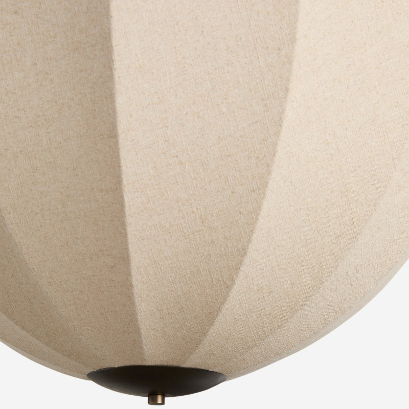 Lumarys Sculptural Fabric-Wrapped Pendant Light Organic Botanical Style for Living Room | Esilora