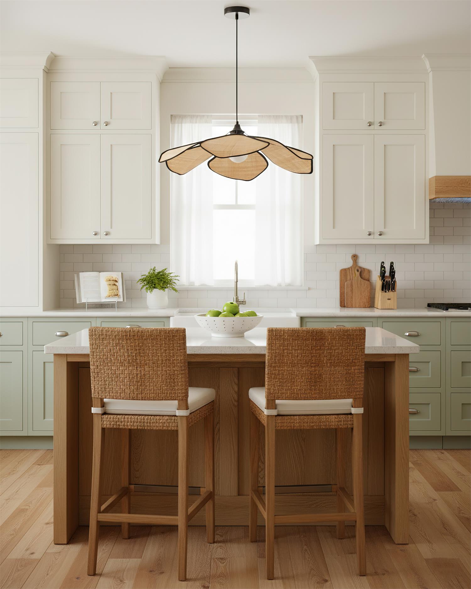 Raffia Petal Pendant Lamp | Esilora