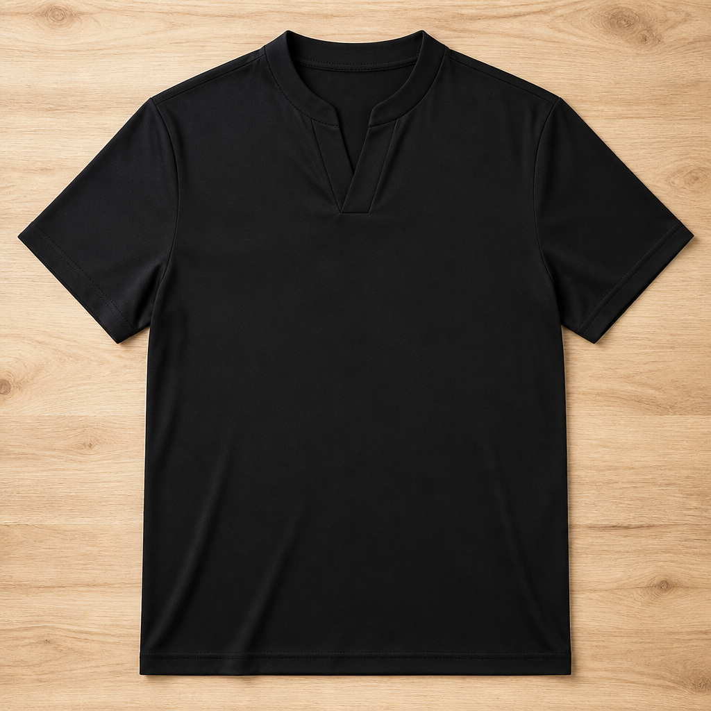 StratoFlex – ノッチ付きスタンドカラーのスリムフィット・パフォーマンスTシャツ - Esilora