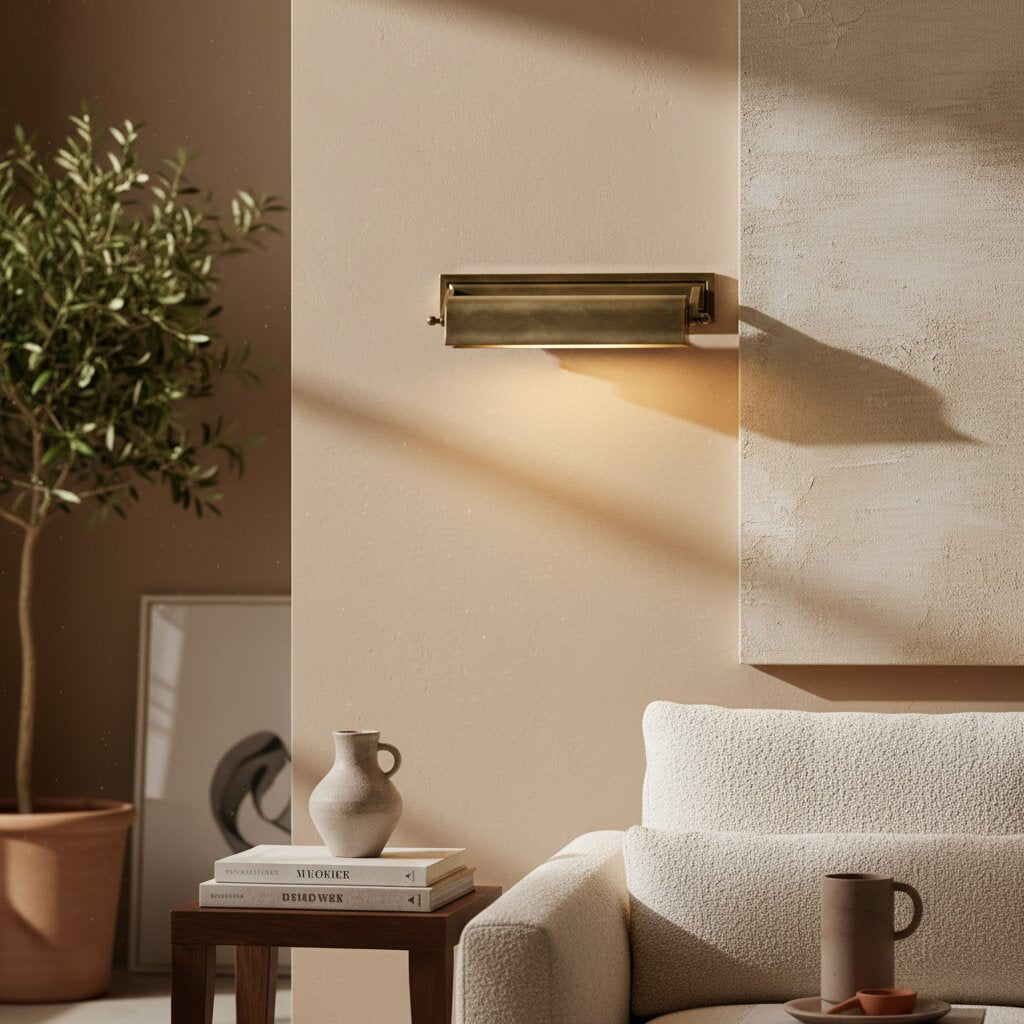 Libris-billedlampe – vintageinspireret metalvæglampe med klassisk silhuet til soveværelse eller læsekrog | Esilora
