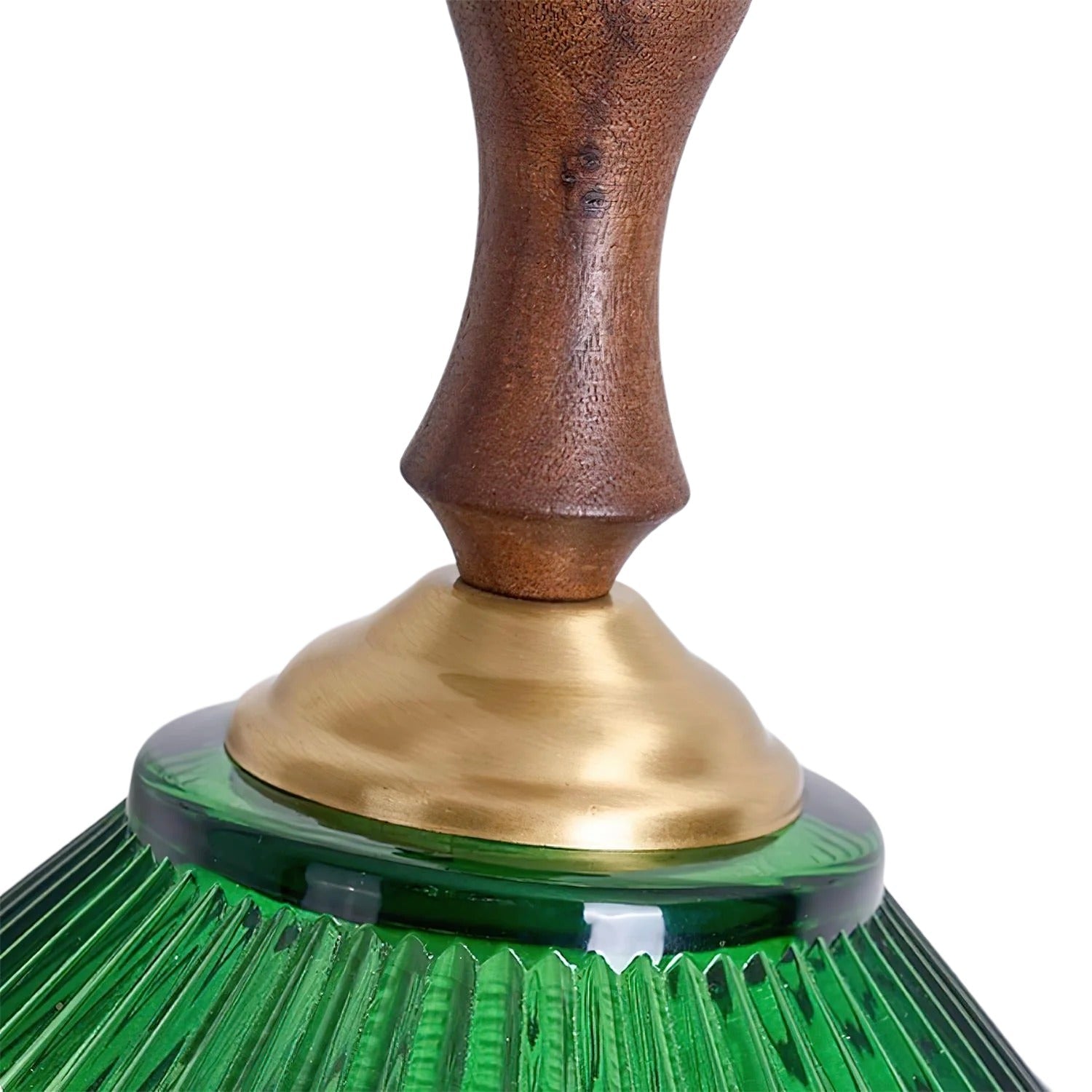 Elunaris Vintage Trumpet Shape Pendant Light with Green Glass Shade for Dining Room | Esilora