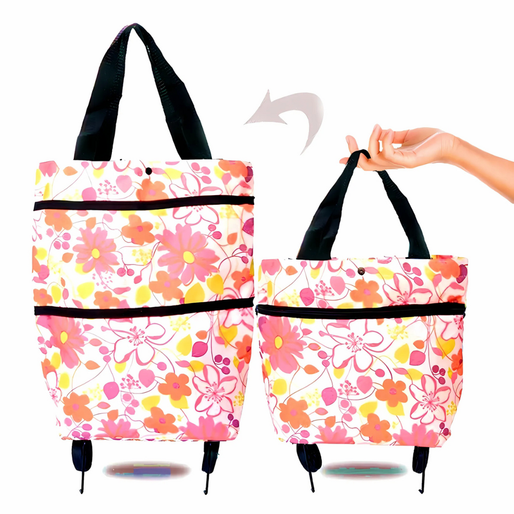 Shopping Cart | Collapsible Rolling Bag | Lightweight Carrier | Icone - Esilora