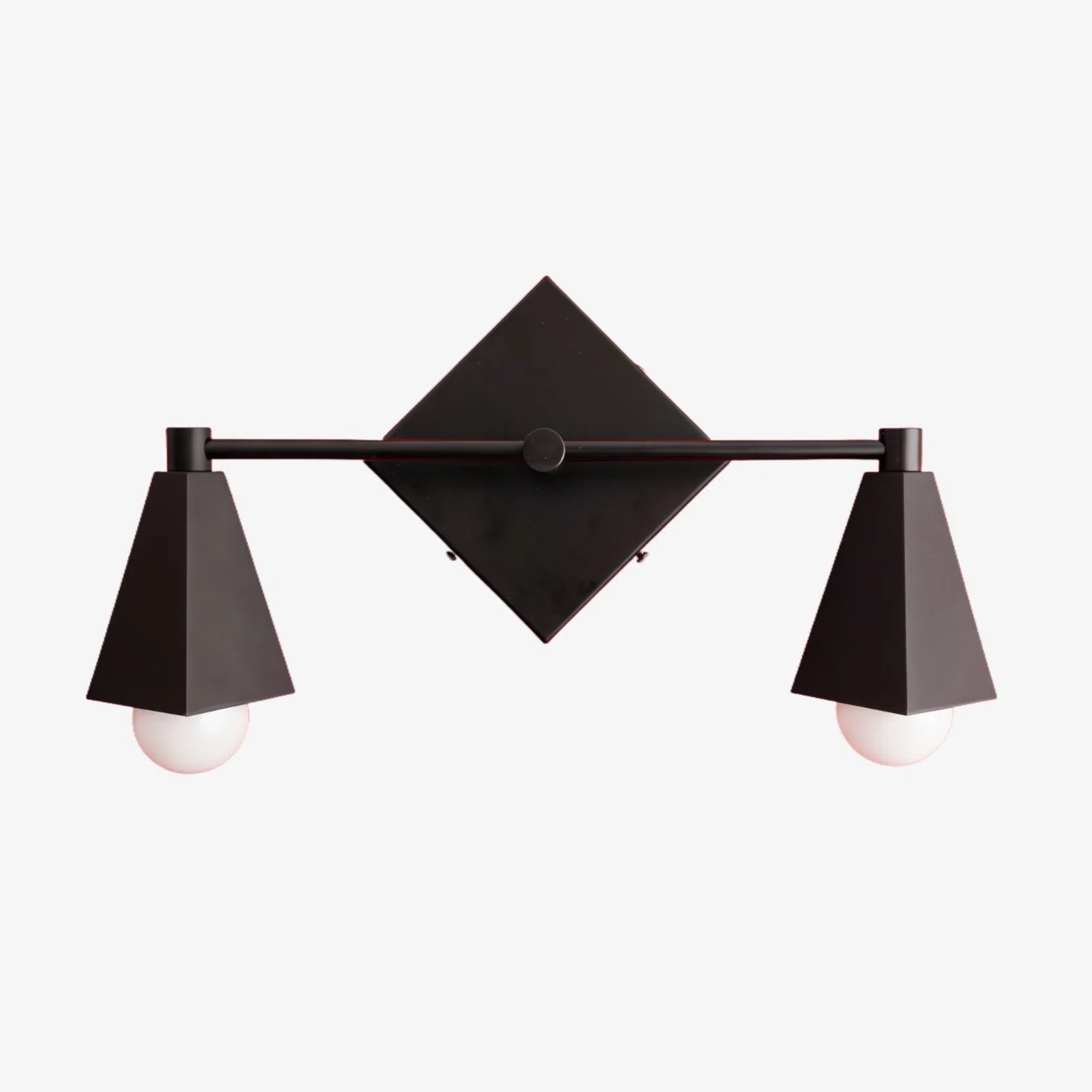 Ornato Luxe Geometric Vanity Light - Solid Brass Art Deco Bathroom Lighting | Esilora