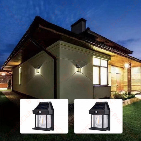 Solar Lantern Wall Light with Motion Detector – Pack of 2 - Esilora