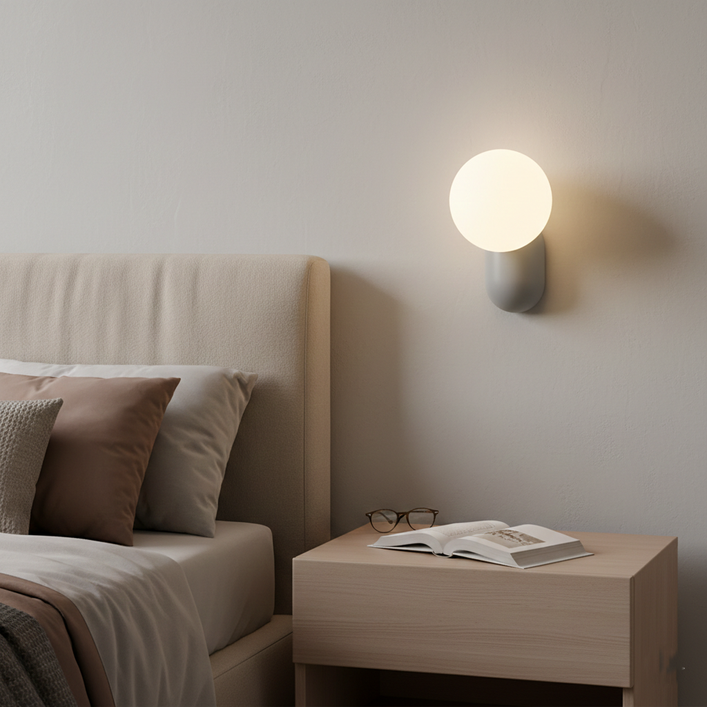 Luma Nordic Glass Orb Wall Light | Esilora