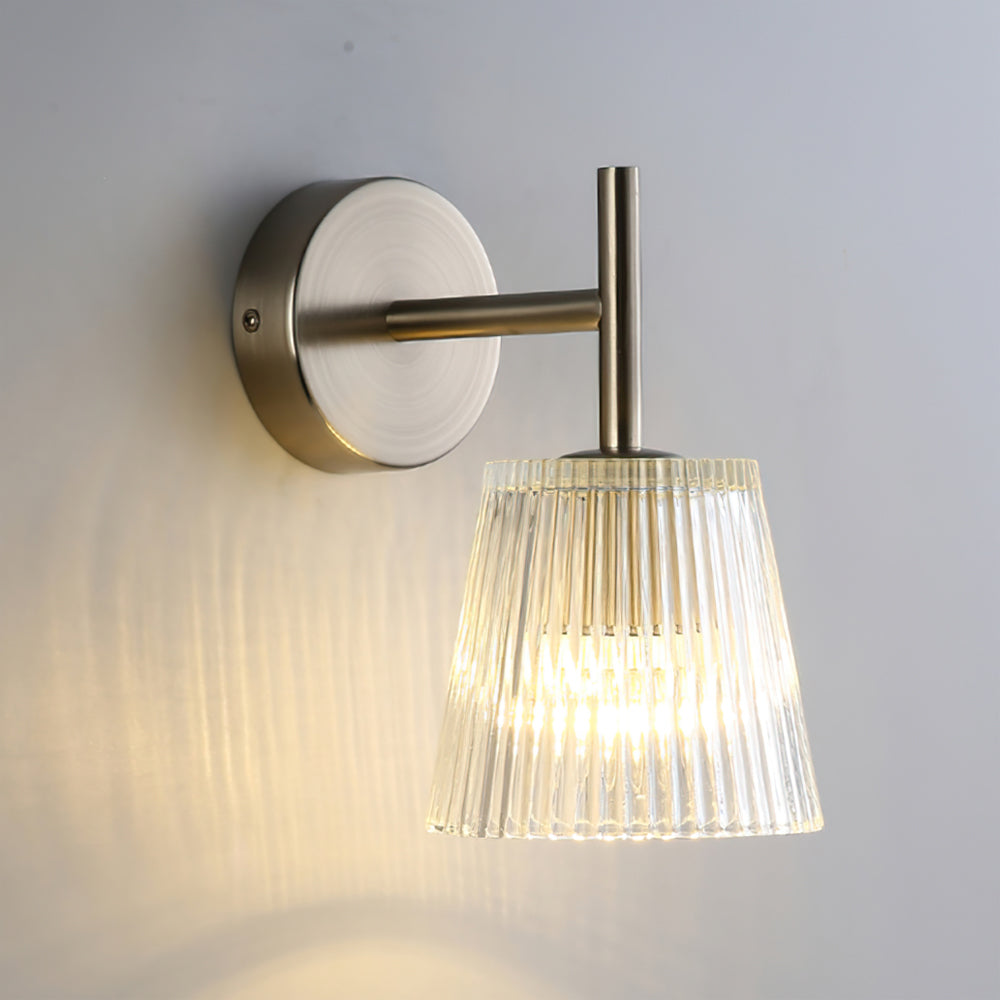 Bravira Modern Glass Wall Lamp – Minimalist Wall Sconce for Bedroom, Hallway & Vanity | Esilora