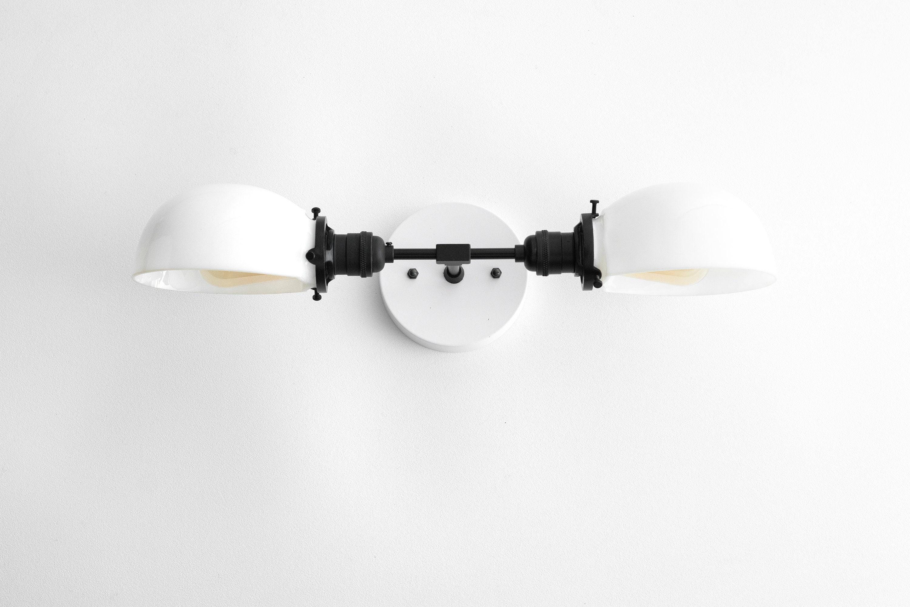 Ornato Luxe Art Deco Schminkspiegel-Wandleuchte – Opalglas-Wandlampe für Bad & Ankleidezimmer | Esilora
