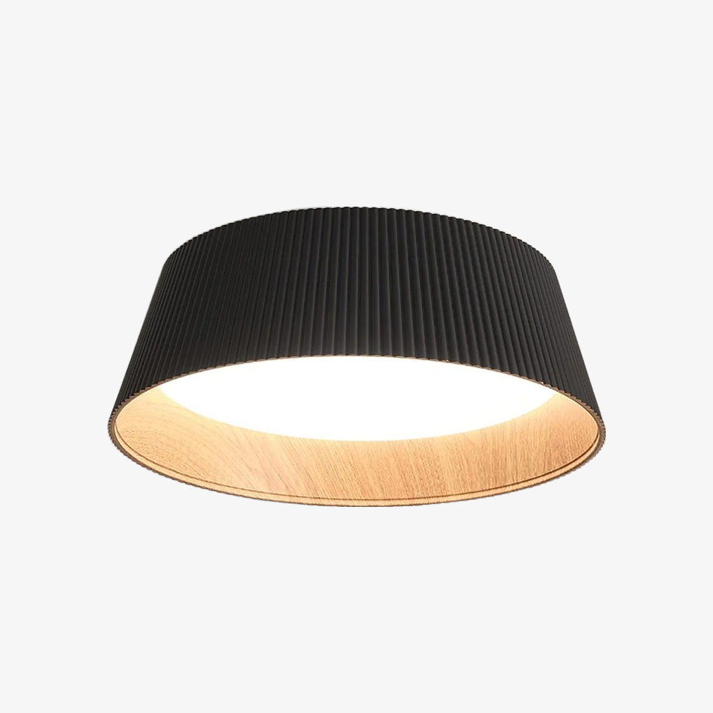 Ribravo Modern Ribbed Textured Shade Ceiling Lamp - Modern Minimalist Lamp for Living Room | Esilora