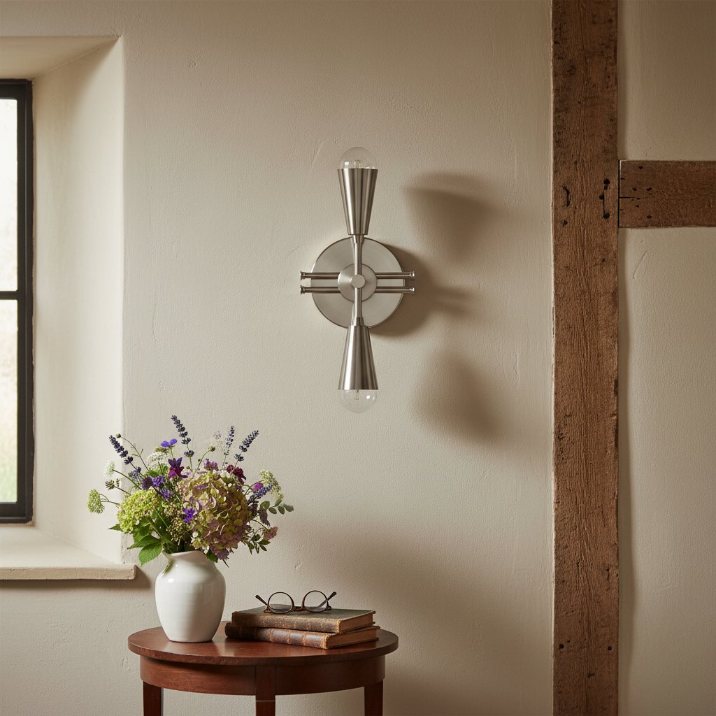 Pyralis Cone Silhouette Wall Lamp – Modern Industrial Style Sconce for Hallway & Entry | Esilora