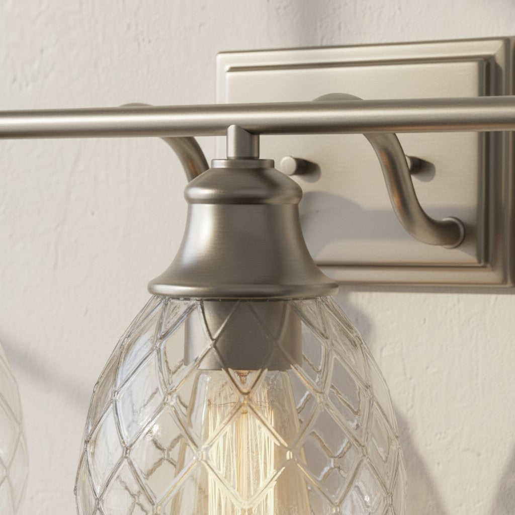 Nixora Modern Farmhouse Ribbed Design Wall Lamp - Decorative Lighting for Bathroom and Hallway | Esilora