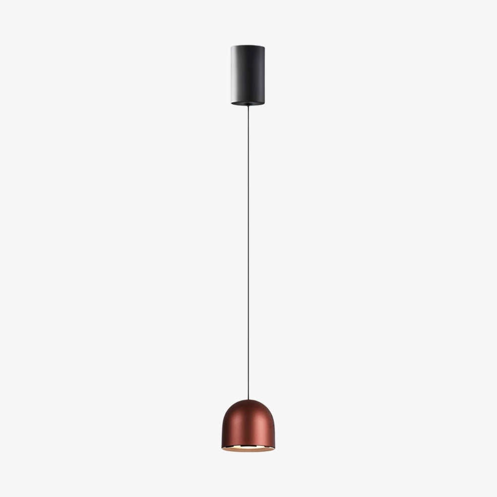 Luz suspensa elevável Ivoran - Candeeiro fino e minimalista em alumínio e acrílico para mesa de cabeceira e secretária | Esilora