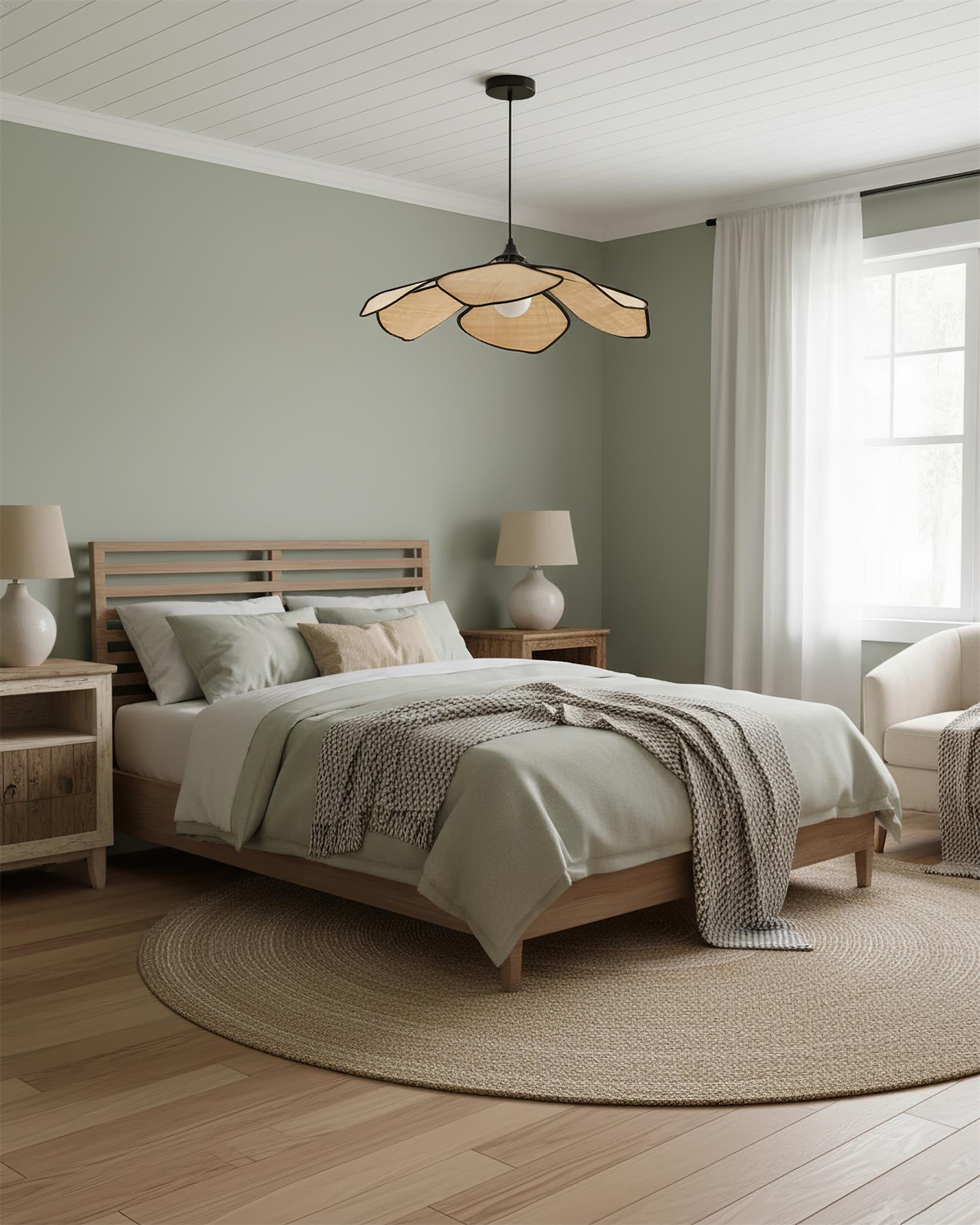 Raffia Petal Pendant Lamp | Esilora