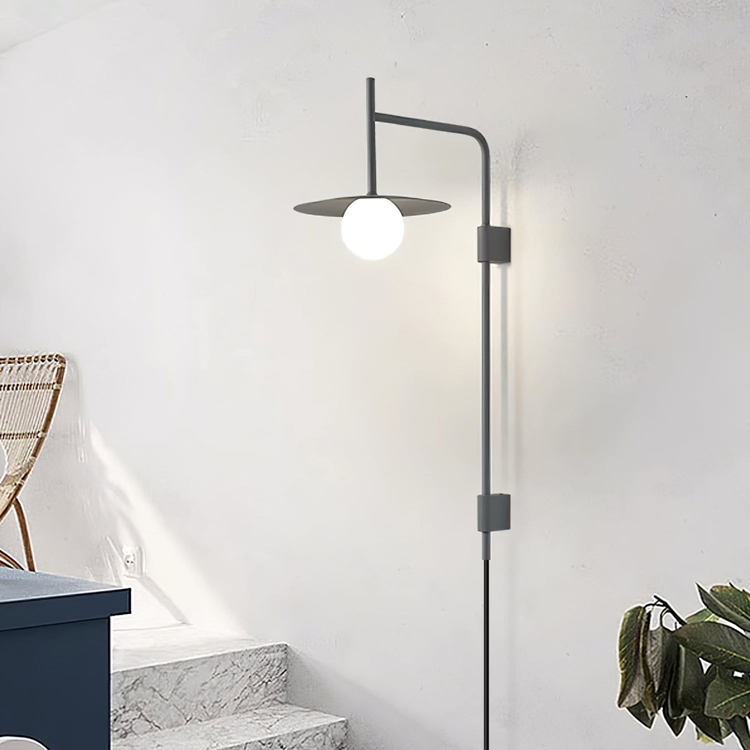 Nordic Swing Arm Wall Lamp for Living Room M22 | Esilora