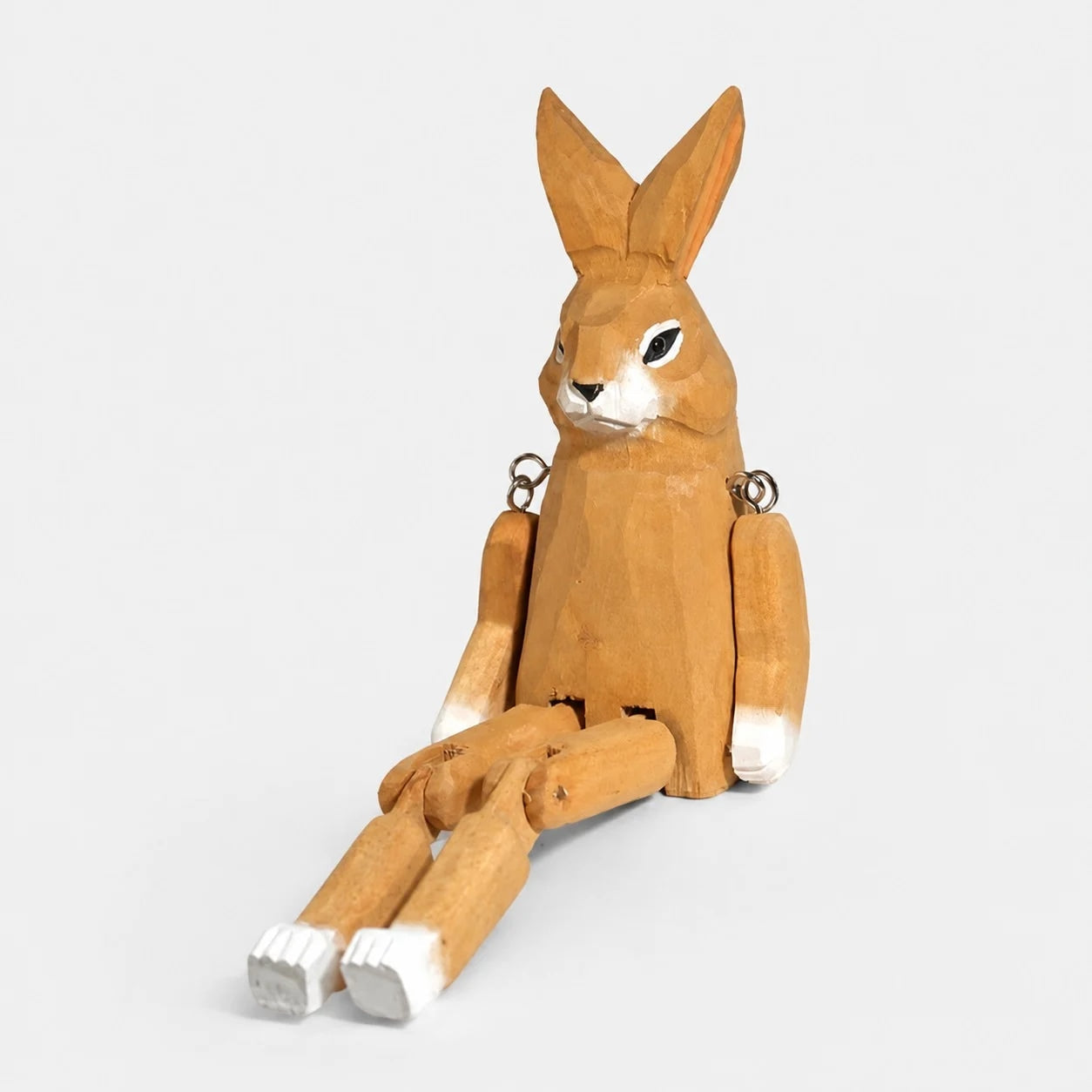 Hand-Carved Wooden Dangling-Leg Animal Ornaments | Esilora