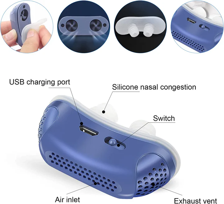 מכשיר CPAP נייד להקלה על נחירות ולטיפול בדום נשימה בשינה - Esilora