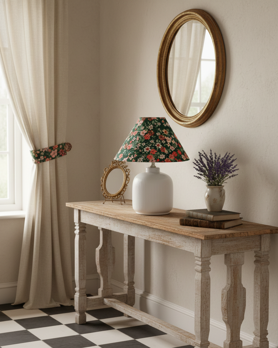 Evergreen Floral Table Lamp – Modern Minimalist Decorative Ambient Lighting for Living Room | Esilora