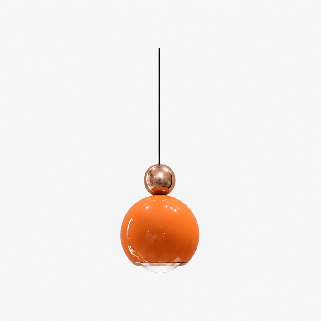 Lampe suspendue Ivoran de style crème – Lampe LED réglable en forme de globe acrylique pour chevet et bureau | Esilora