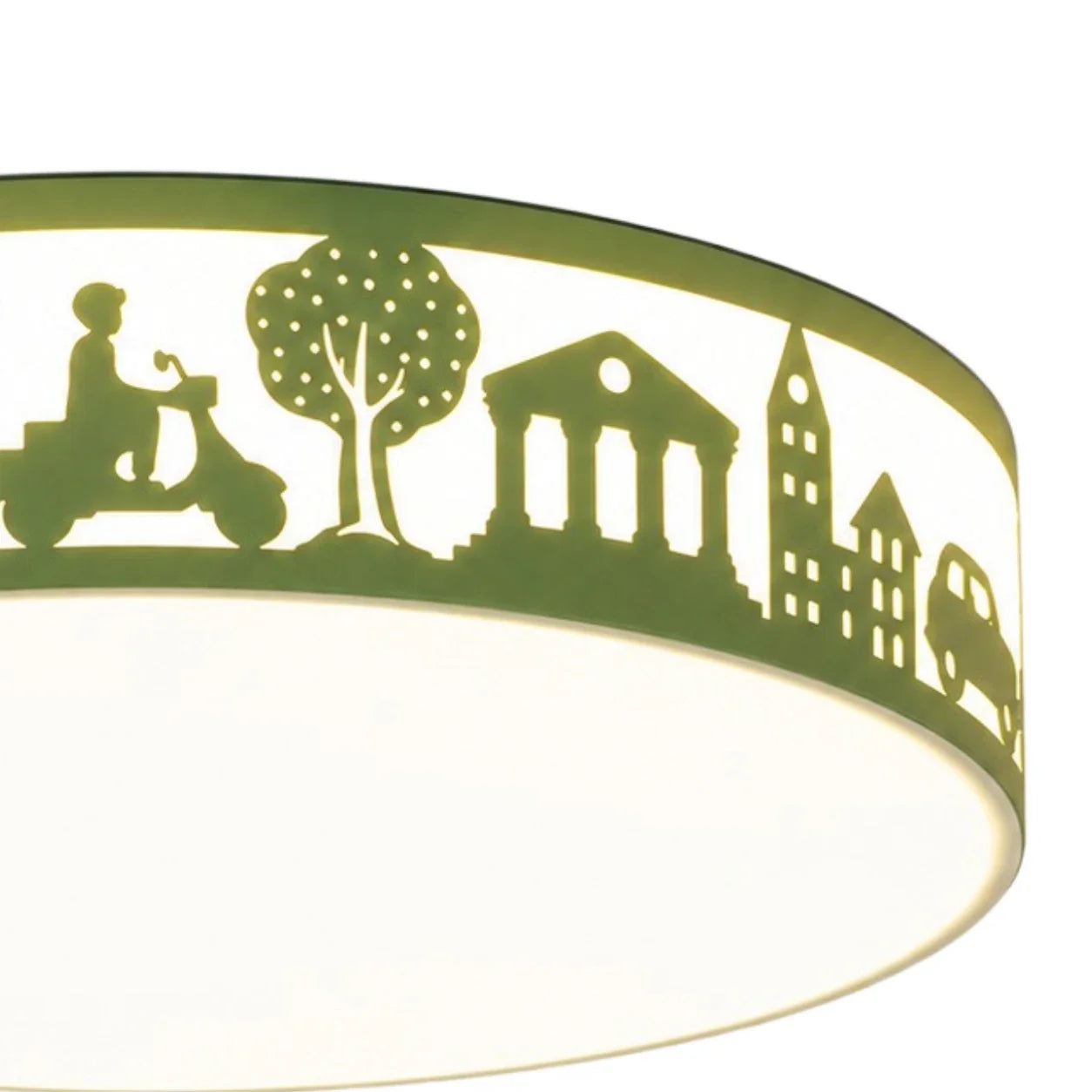 Lampada da soffitto LED a spettro completo con silhouette cava | Esilora