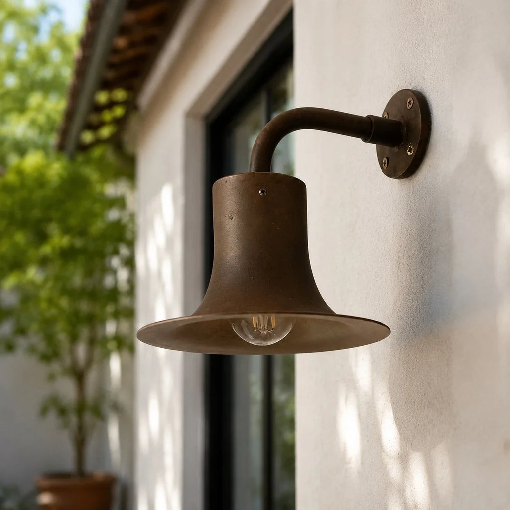 Japanese Wabi-Sabi Brass Wall Sconce | Esilora