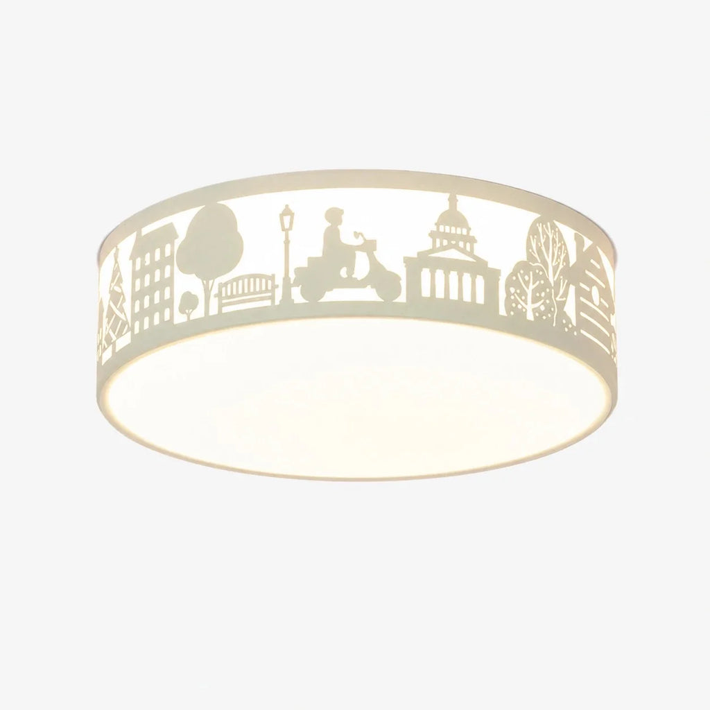 Lampada da soffitto LED a spettro completo con silhouette cava | Esilora