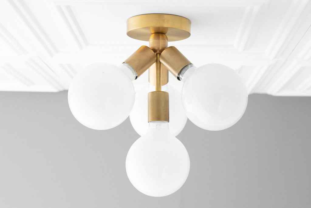 Lampada a plafone elegante Glorica Glass - Design con globo bianco per ambienti contemporanei | Esilora