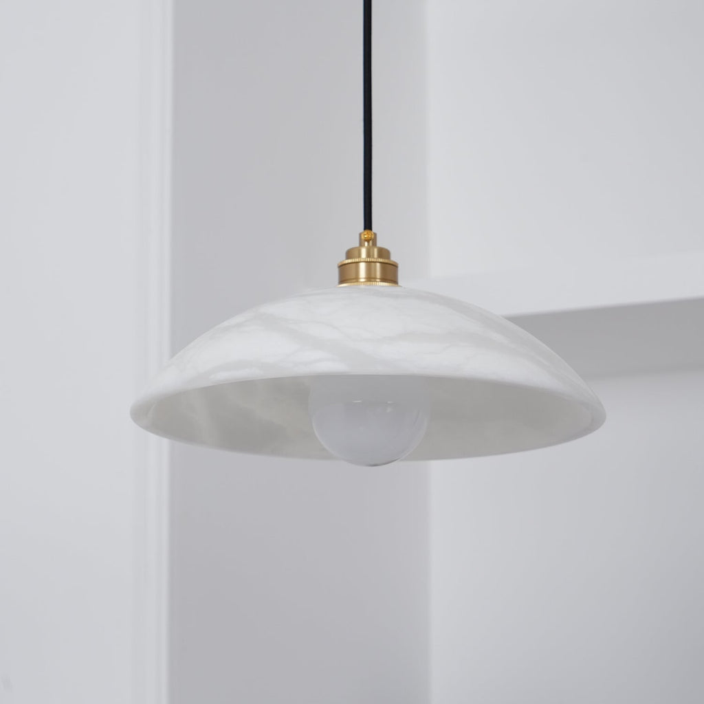 Alabaster Dome Pendant Light | Esilora