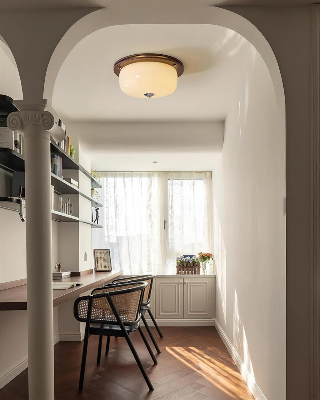 Justice Glass Ceiling Lamp | Esilora