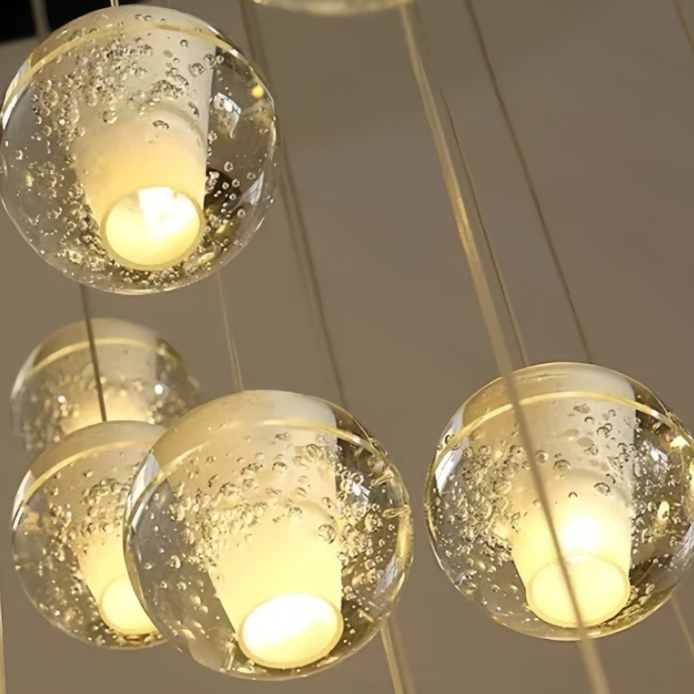 Lorivo Decorative Crystal Sphere Pendant Light Starry Visual for Lounge Areas | Esilora