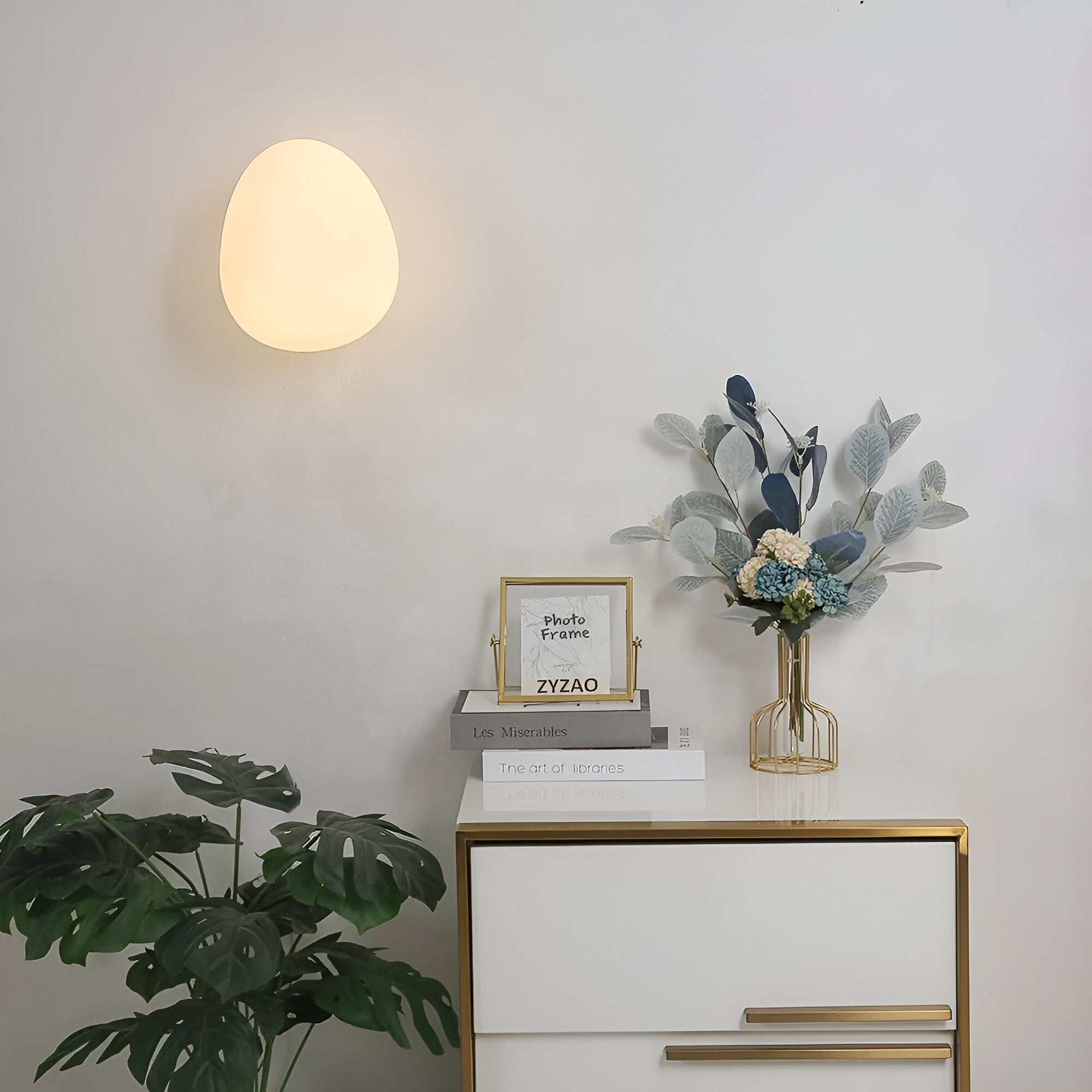 Arianne Nordic Glass Shade Wall Light | Esilora