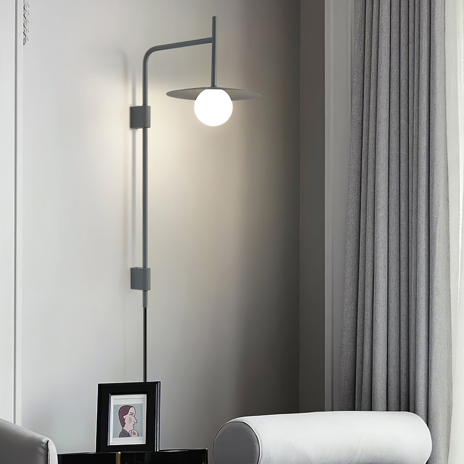 Nordic Swing Arm Wall Lamp for Living Room M22 | Esilora