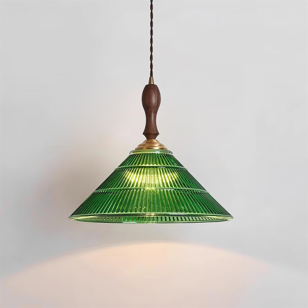 Zelená závěsná lampa Nolyn | Esilora