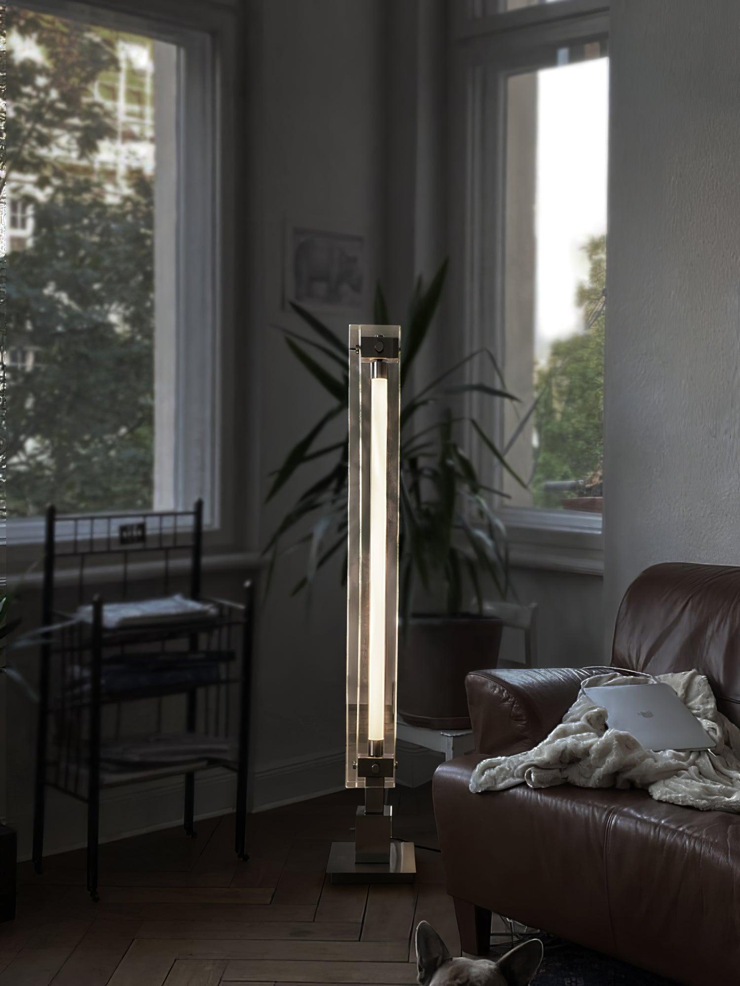 Industrial Style Minimalist Glass Floor Lamp M29 | Esilora