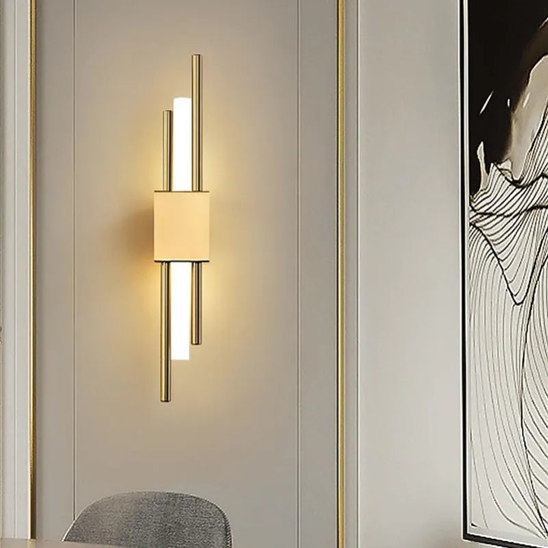 LuminArt - Stylish Black/Gold LED Light | Esilora
