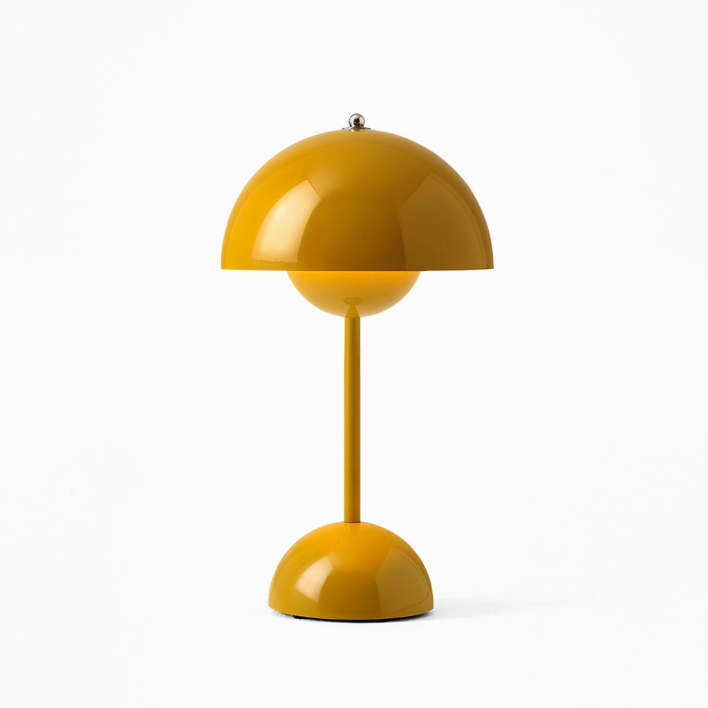 Wireless LED Table Lamp — Modern Scandi Mushroom Design