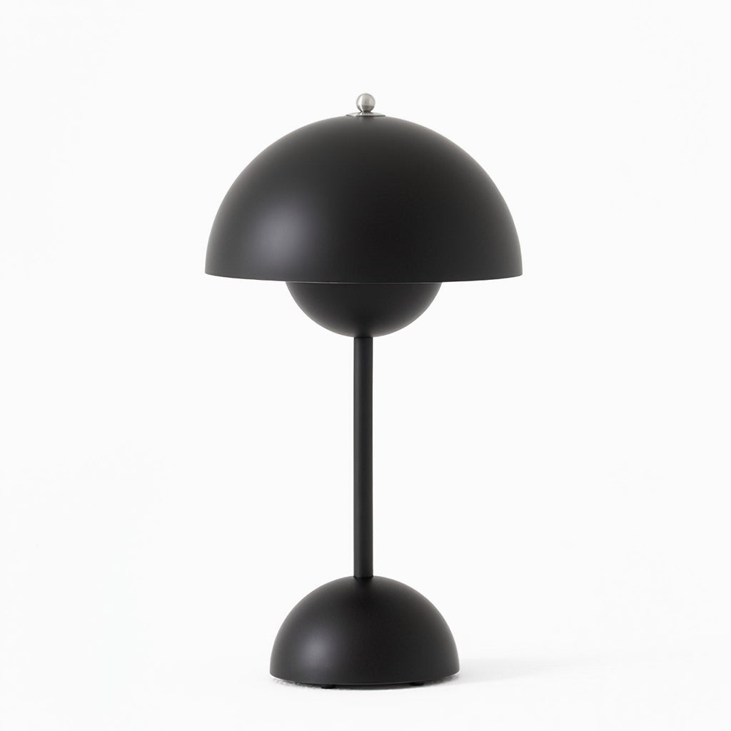 Wireless LED Table Lamp — Modern Scandi Mushroom Design