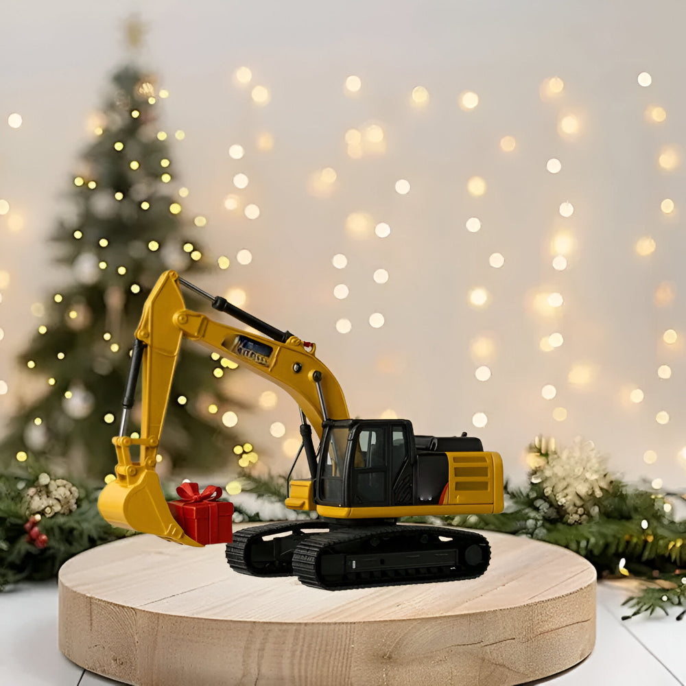 Calendar Advent 2025 cu vehicule de construcții — 24 de modele turnate sub presiune, planșă de numărătoare inversă de 30 by 40 cm