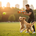 قاذف كرات تنس بعيد المدى AeroFetch — تشغيل بيد واحدة