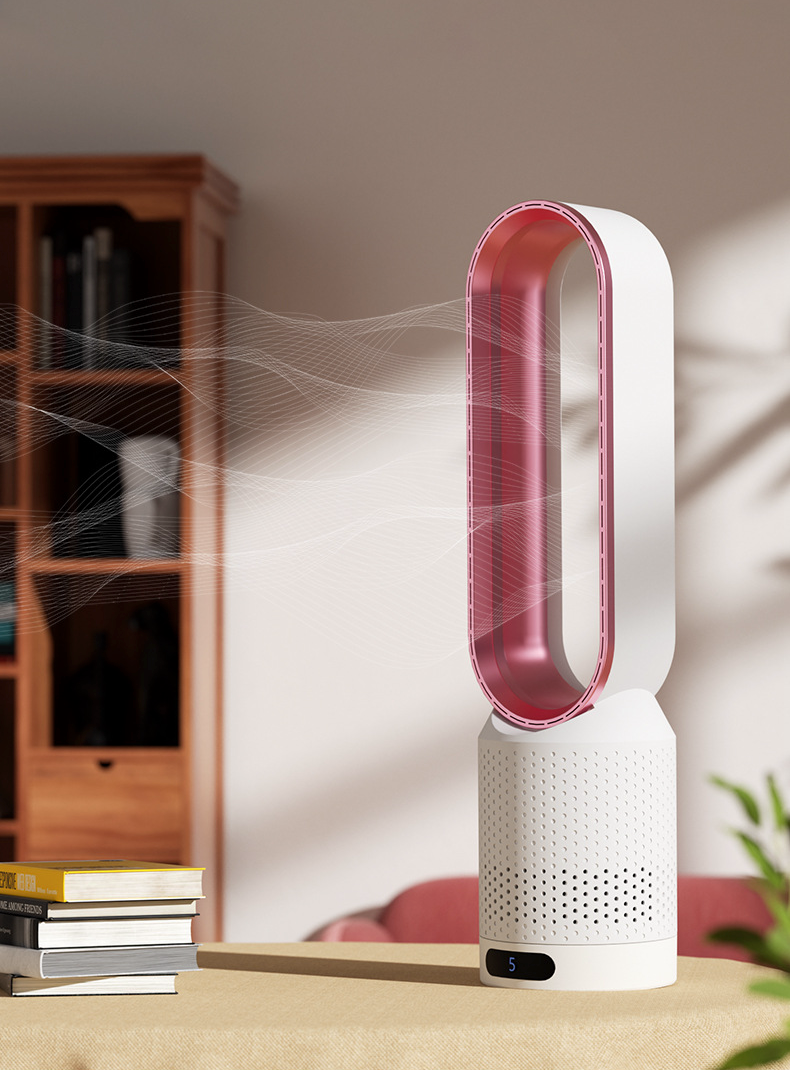 Smart Air Purifier Fan with Bladeless Design and 3-in-1 Cooling - Esilora