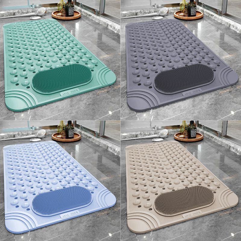 Tapis de bain et de douche antidérapant — ventouses, évacuation rapide de l’eau