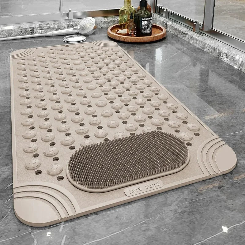 Tapis de bain et de douche antidérapant — ventouses, évacuation rapide de l’eau