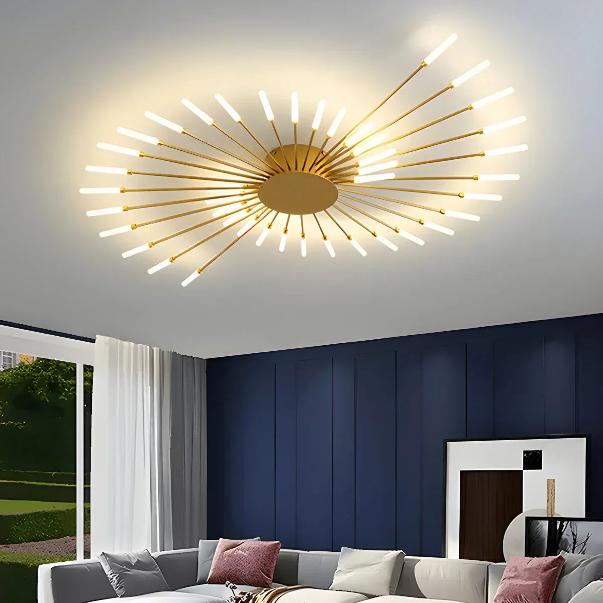 Fireworks Starburst Ceiling Light - Orntli