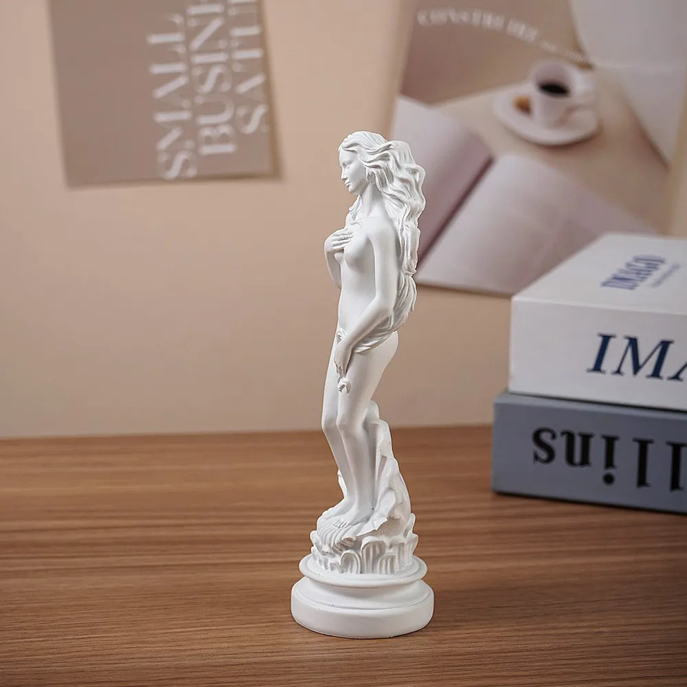 Aphrodite Odyssey Statue — Resin Goddess Figurine, White Finish