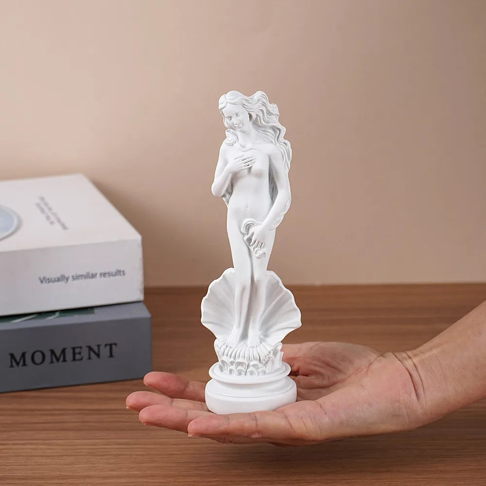 Aphrodite Odyssey Statue — Resin Goddess Figurine, White Finish