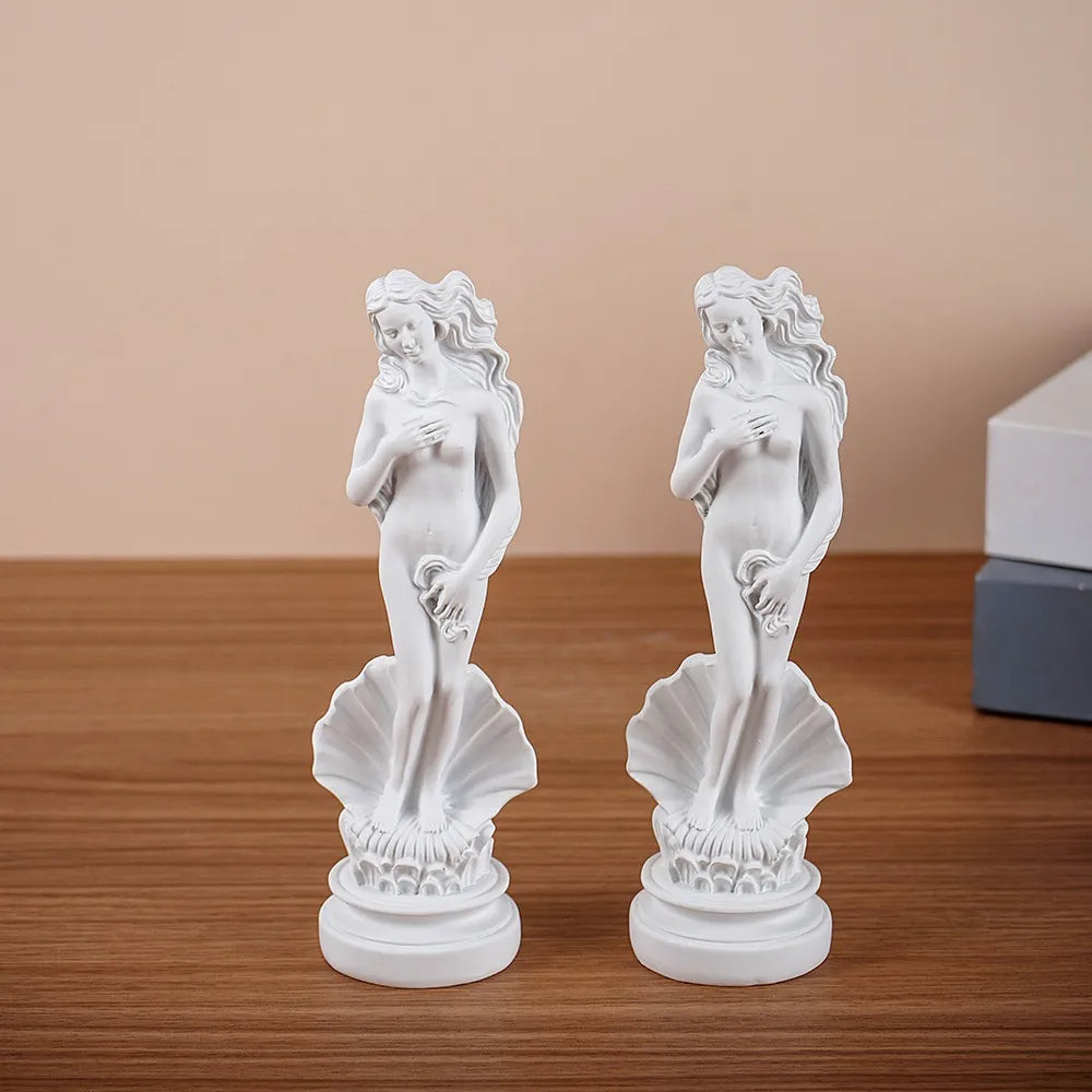 Aphrodite Odyssey Statue — Resin Goddess Figurine, White Finish