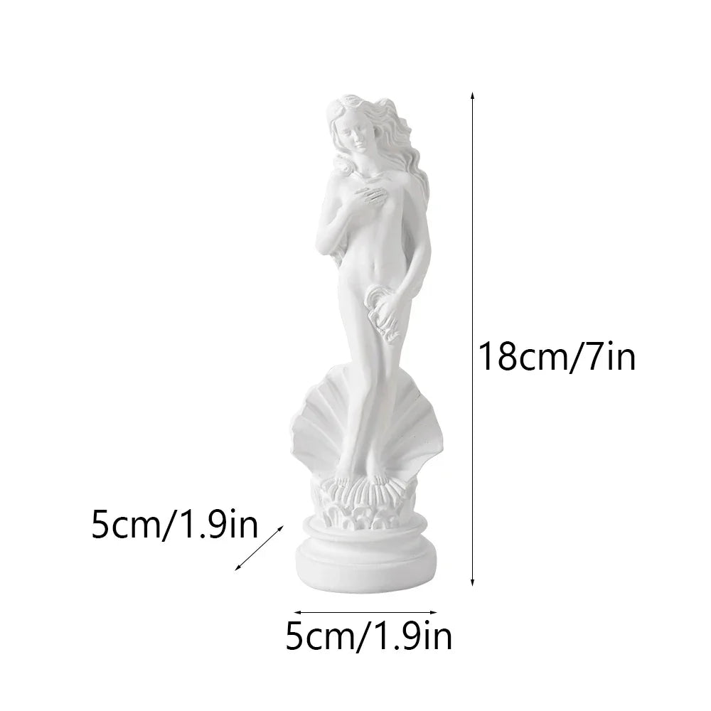 Aphrodite Odyssey Statue — Resin Goddess Figurine, White Finish