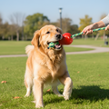 AppleTug Lanciatore a forma di mela per il riporto dei cani, resistente ai morsi