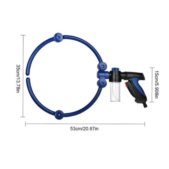 AquaHalo 360° Dog Washer Ring — Adjustable Full-Body Spray System