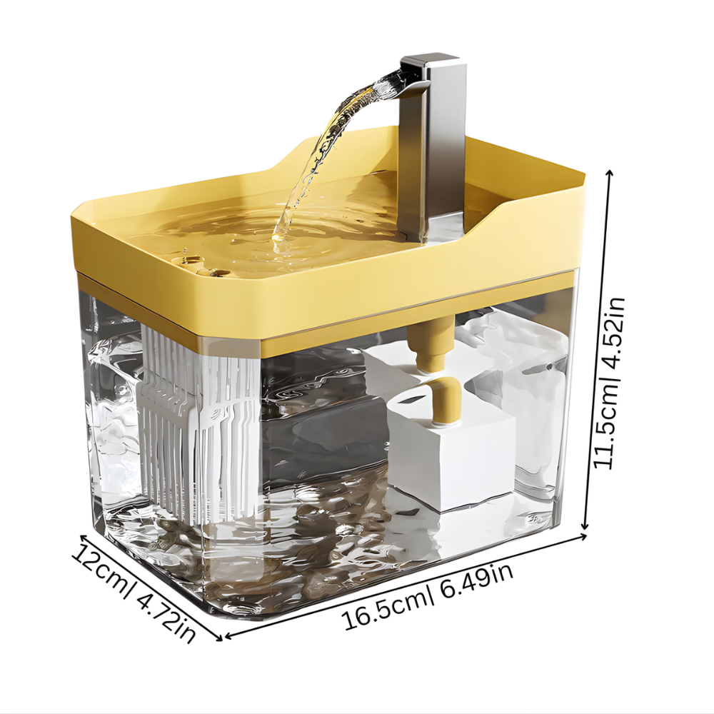 AquaSpire automatische drinkfontein voor huisdieren — 360° circulerende waterstroom
